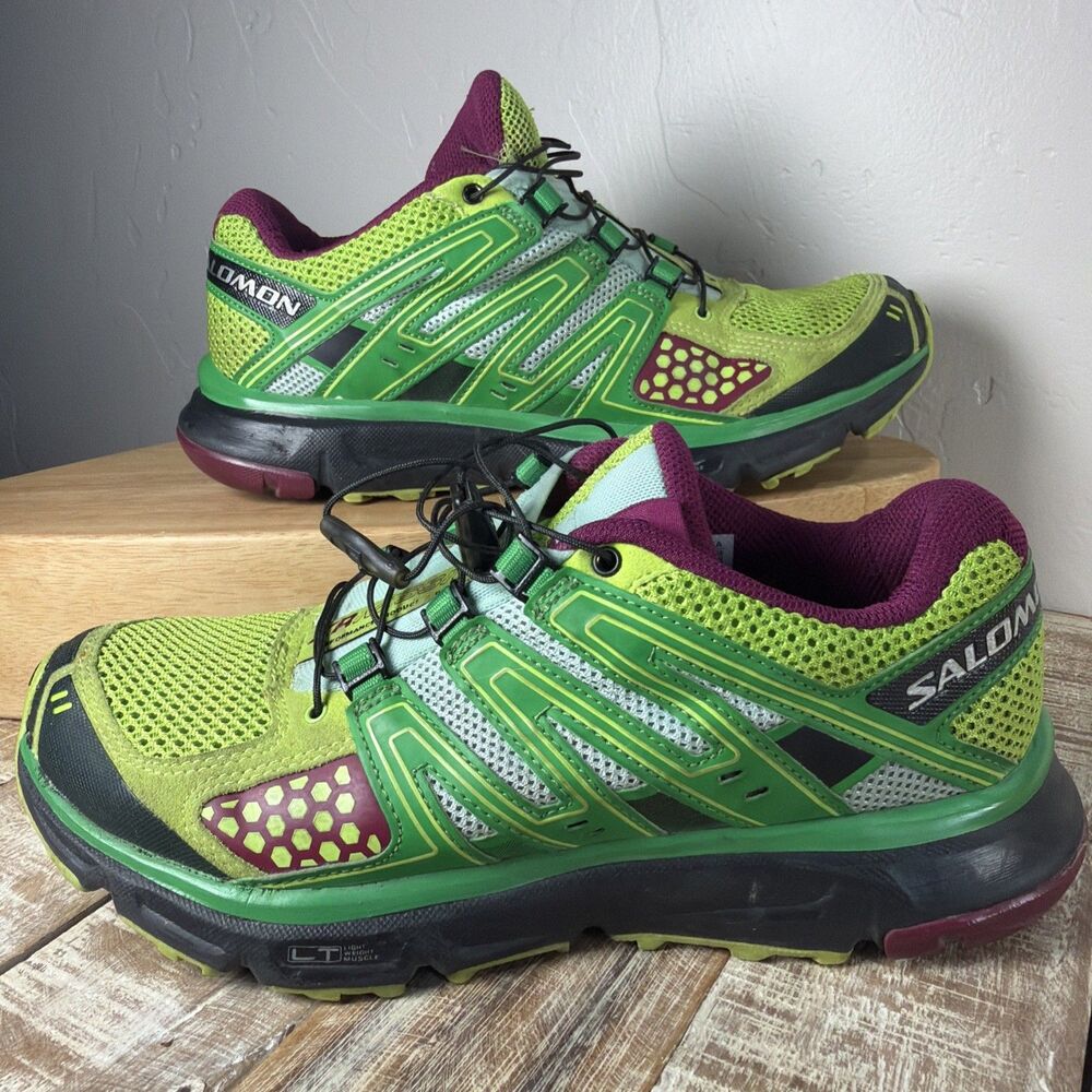 Salomon XR Mission Green Trail Running Shoes Women's Sz 7.5